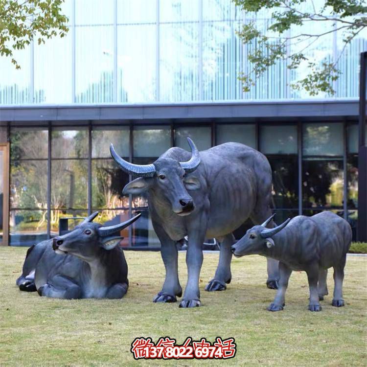 仿真動物景觀農場玻璃鋼園林牛